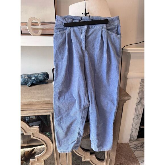 Madeleine Blue Corduroy Pants Size 14 - Picture 4 of 9
